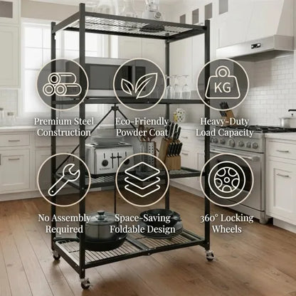360° Rotating, No Installation! Ready-to-Use Storage Rack