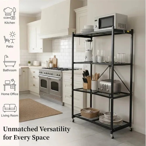 360° Rotating, No Installation! Ready-to-Use Storage Rack