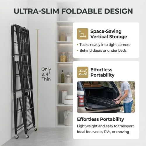 360° Rotating, No Installation! Ready-to-Use Storage Rack