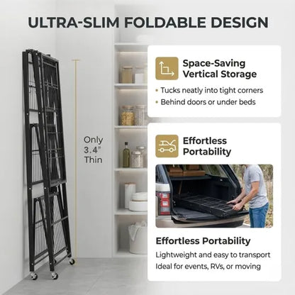360° Rotating, No Installation! Ready-to-Use Storage Rack