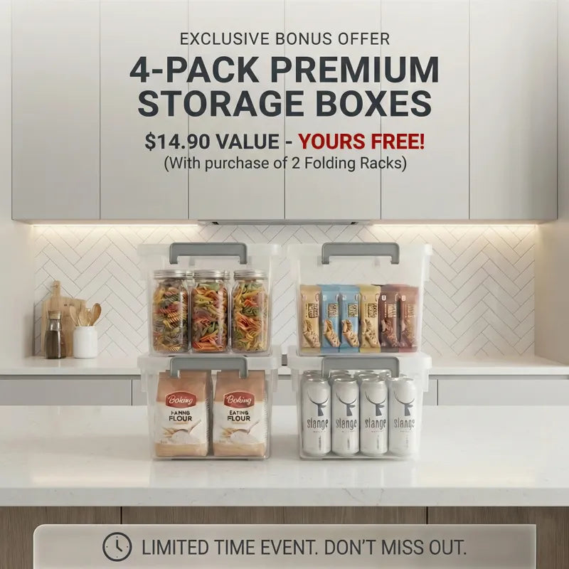 360° Rotating, No Installation! Ready-to-Use Storage Rack