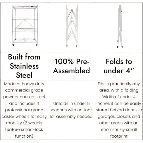 360° Rotating, No Installation! Ready-to-Use Storage Rack